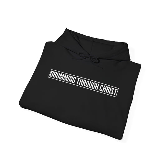 Classic Drumming through Christ hoodie
