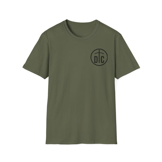 Drumming through Christ cross shirt